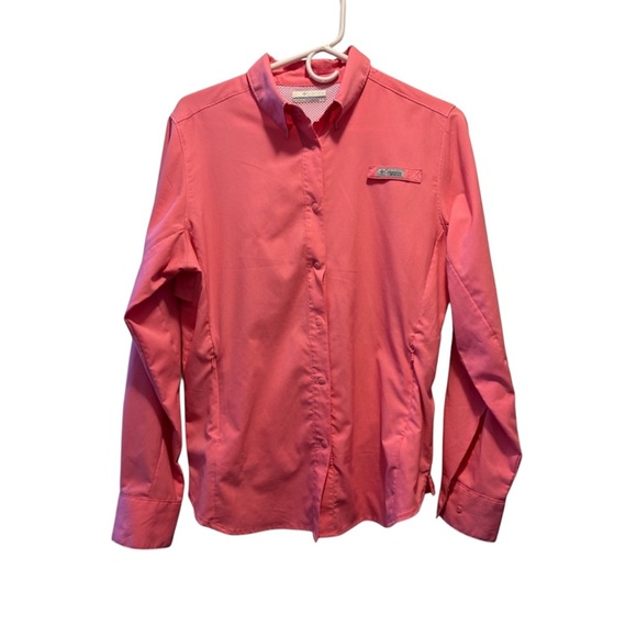 Columbia Women’s PFG Tamiami II Long Sleeve Shirt – Pink – Size medium - Picture 1 of 6